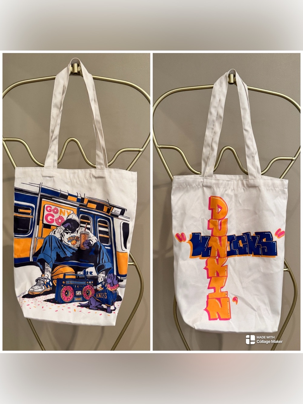 New limited edition Dunkin' Donuts x New York Knicks tote bag